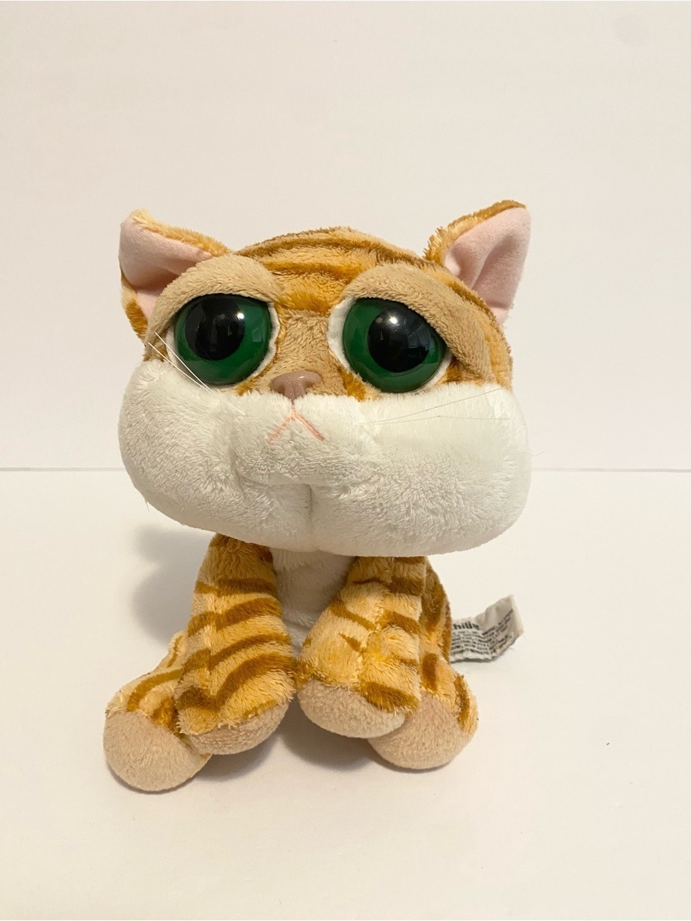 Russ Orange Tabby Cat Chilie Kitty Plush Green Eyes Lil Peepers Stuffed Animal